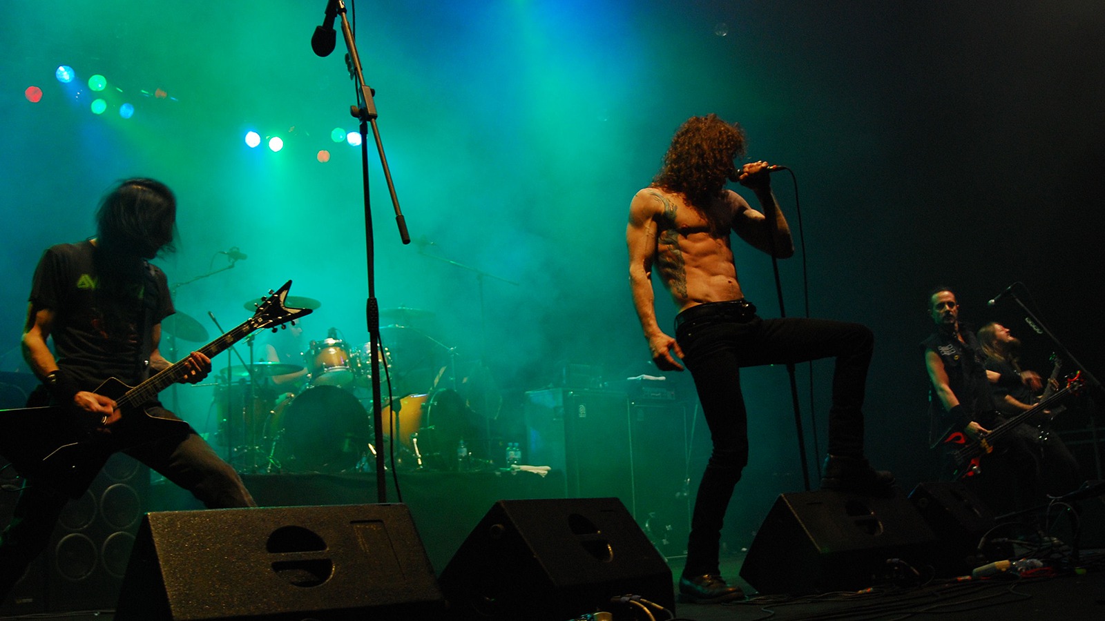 Bild på rockbandet Overkill.