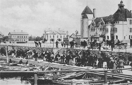 Hamntorget i Gävle 1903.