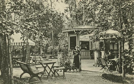 Café Solglimten i Stadsträdgården.