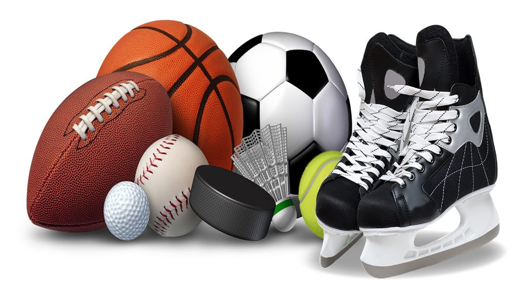 Sportutrustning på Sportoteket.
