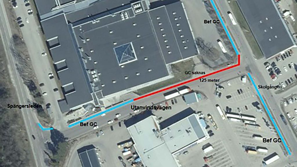 Bild ovanifrån över Gavlegårdarnas kontor