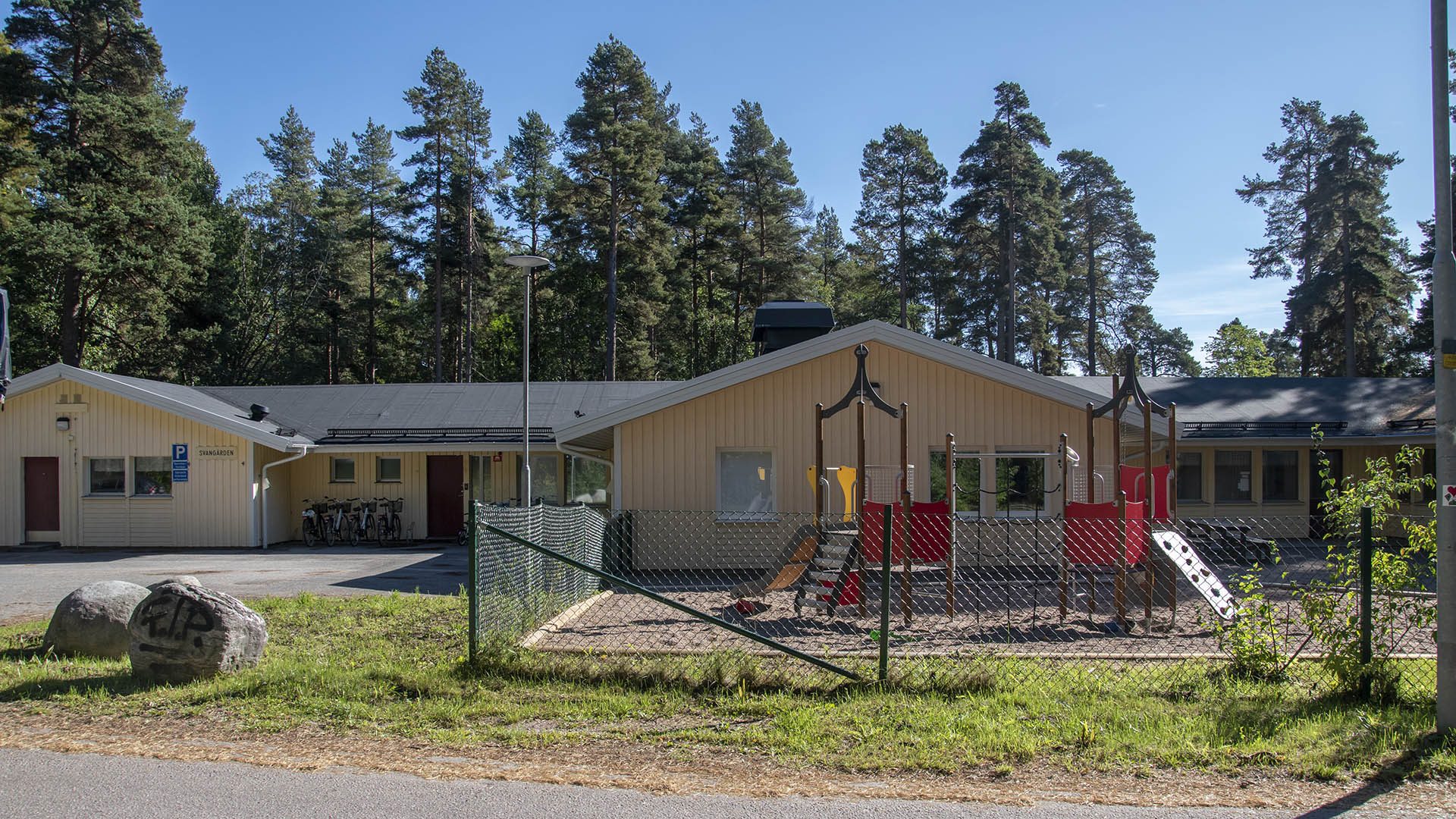 Exteriörbild på Svangårdens förskola