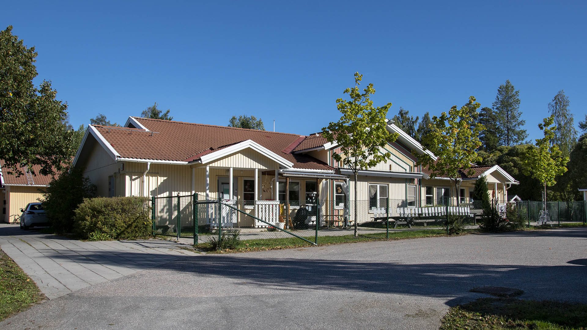 Exteriörbild på Vinbergsgårdens förskola