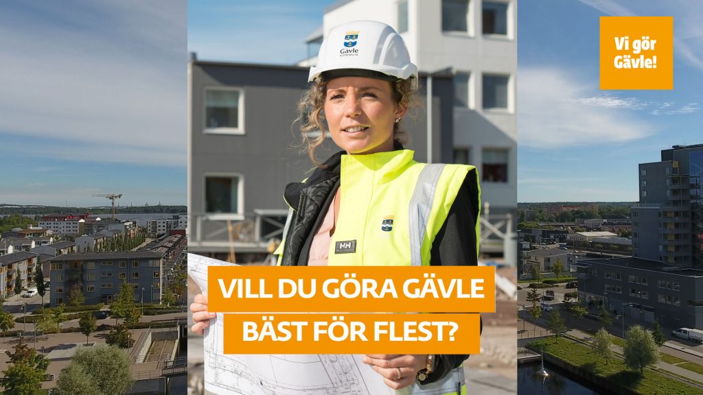 Planeringsstrateg med Gävle strand i bakbrunden