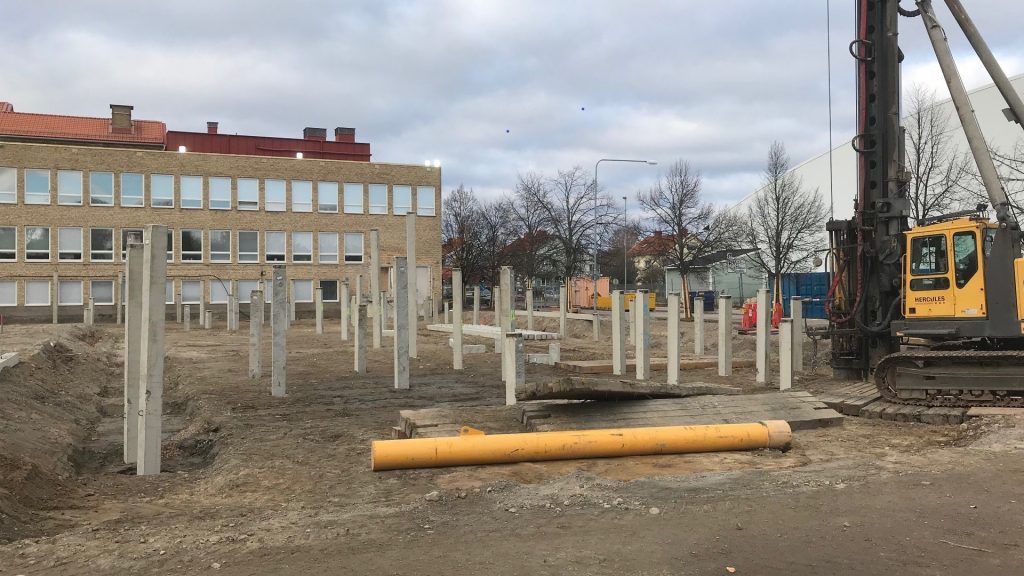 Byggnation på Nynäs