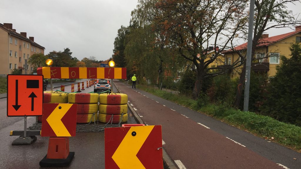 Ombyggnation av busshållplatsen på Kristinaplan