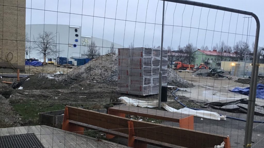 Pågående byggprojekt på Nynäs