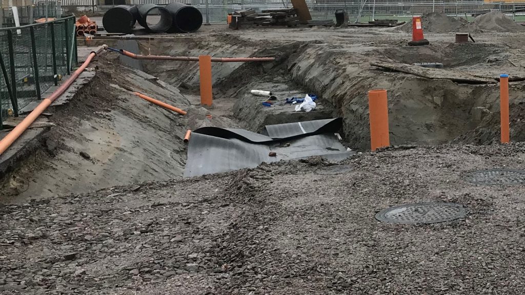 Pågående byggprojekt på Nynäs