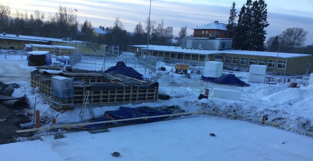 Pågående byggprojekt på Nynäs