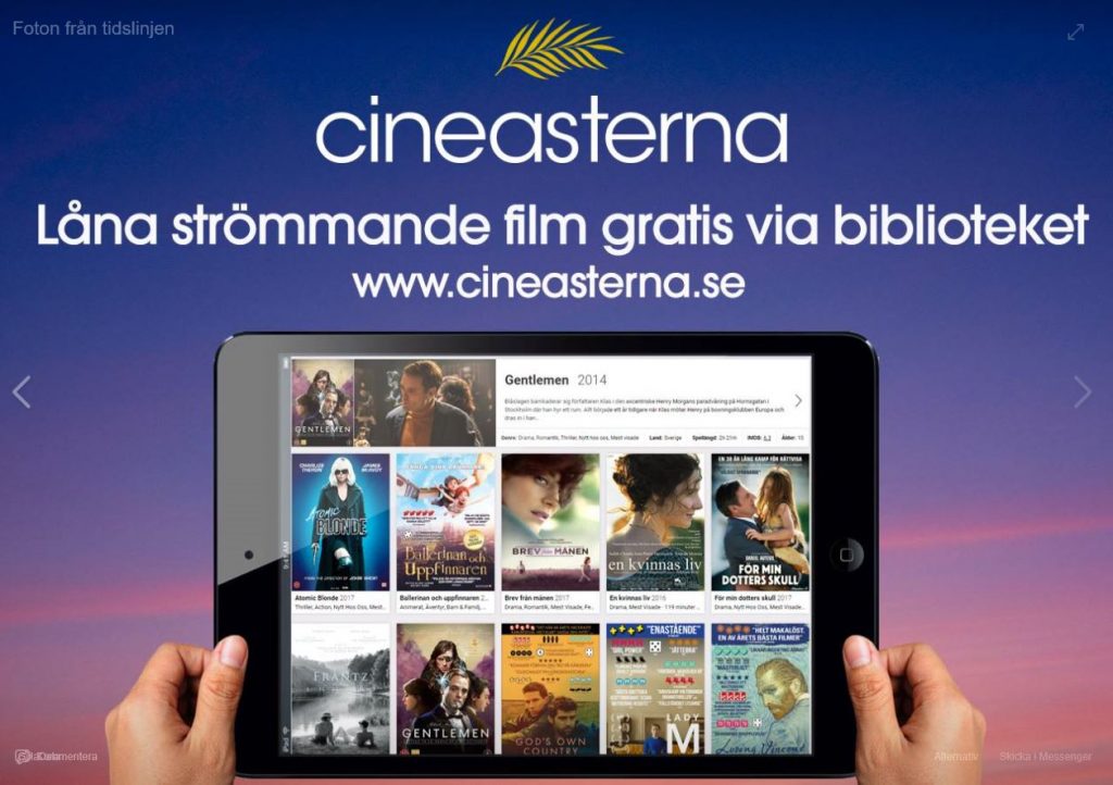 Cineasterna - Låna strömmande film gratis via biblioteket