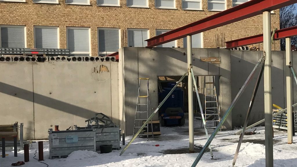 Pågående byggprojekt på Nynäs