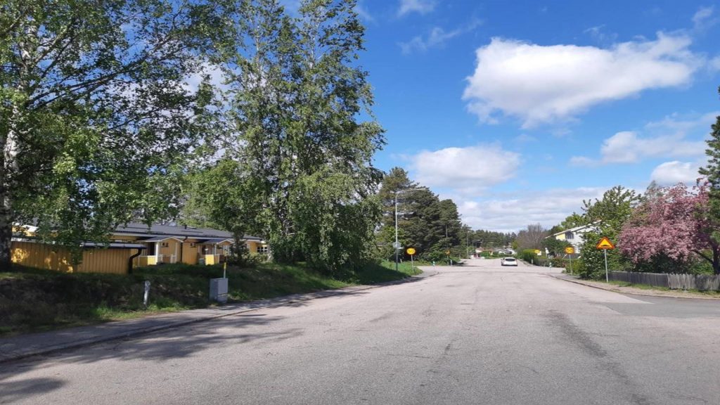 Gatubild Vallarstigen Stigslund