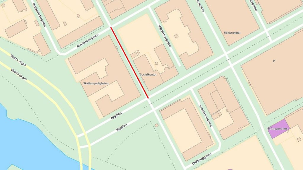 Karta över Skomakargatan