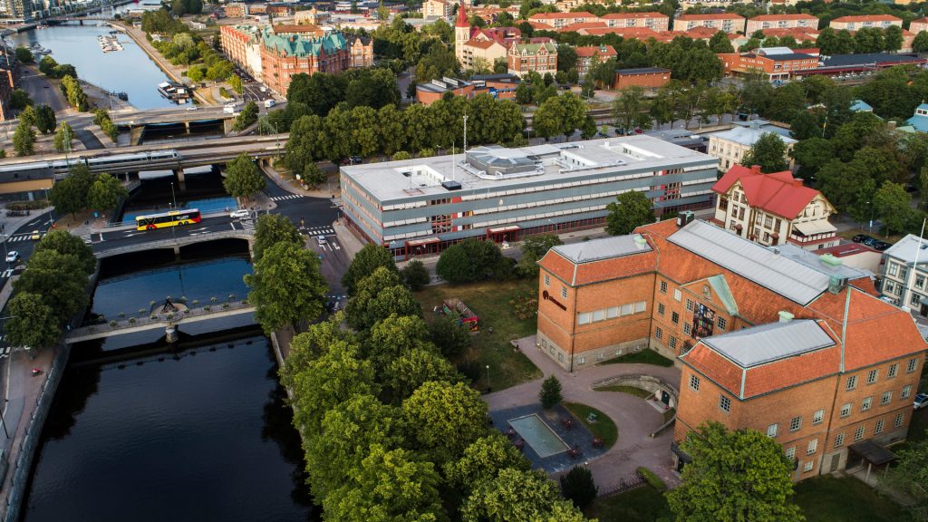 Flygbild över Länsmuseet