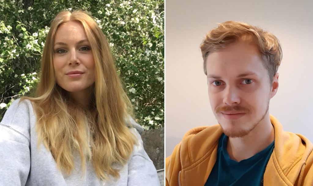 Porträttbilder av en tjej och en kille
