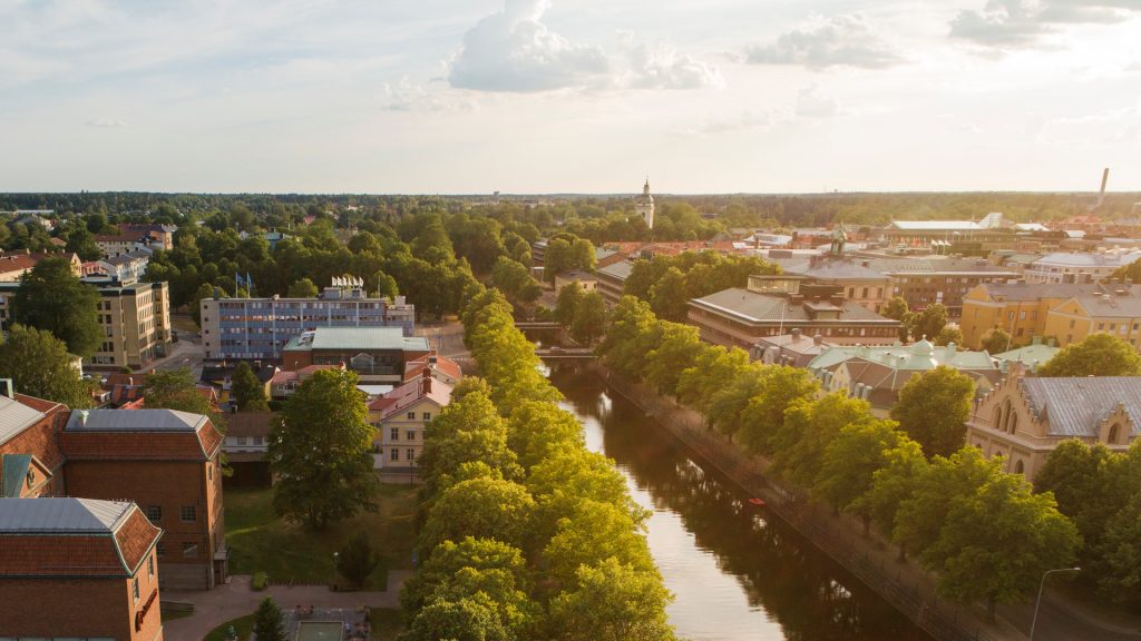 Vy över Gävle