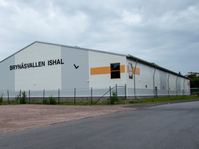 Brynäsvallens ishockeyhalls exteriör