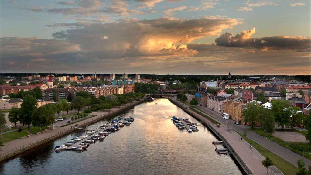 Vy över Gävle stad