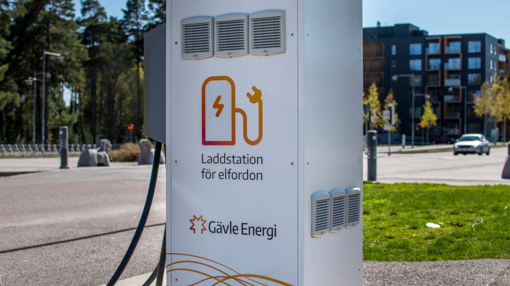 Laddstation för elfordon.