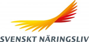 Svenskt Näringsliv logo.