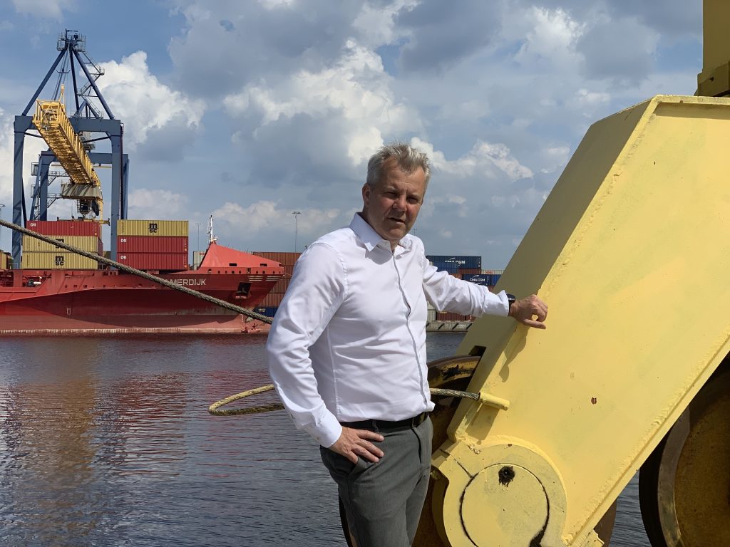 Fredrik Svanbom, VD på Gävle Hamn. Foto: Gävle Hamn.