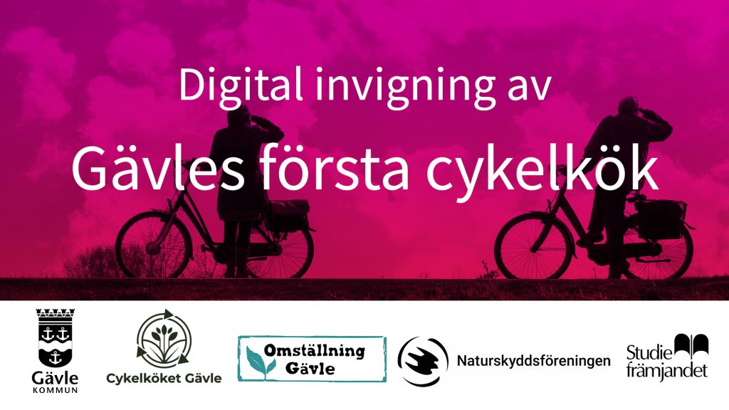 Digital invigning av Gävles första cykelkök.