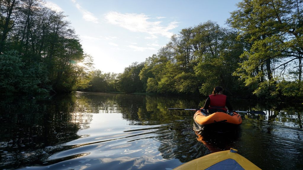 Paddling i Testeboån