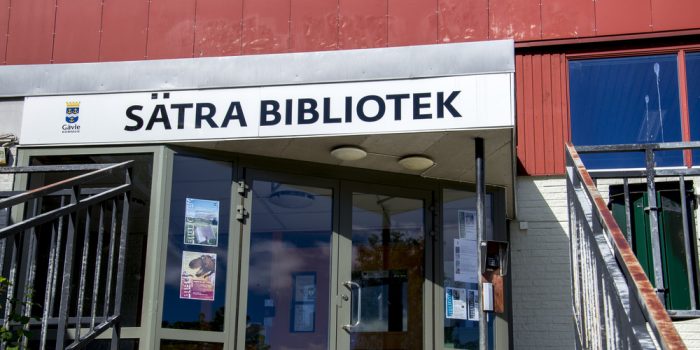 Exteriörbild Sätra bibliotek.