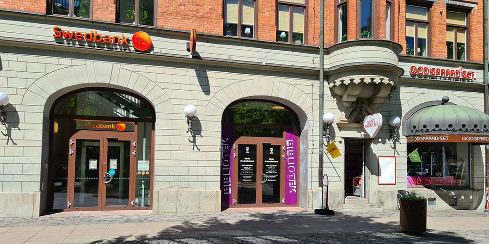 Exteriörbild Stadsbiblioteket Nygatan.