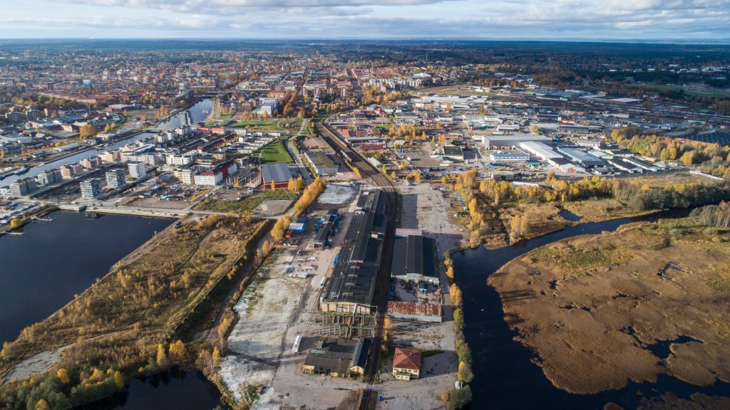 Drönarbild över Näringen