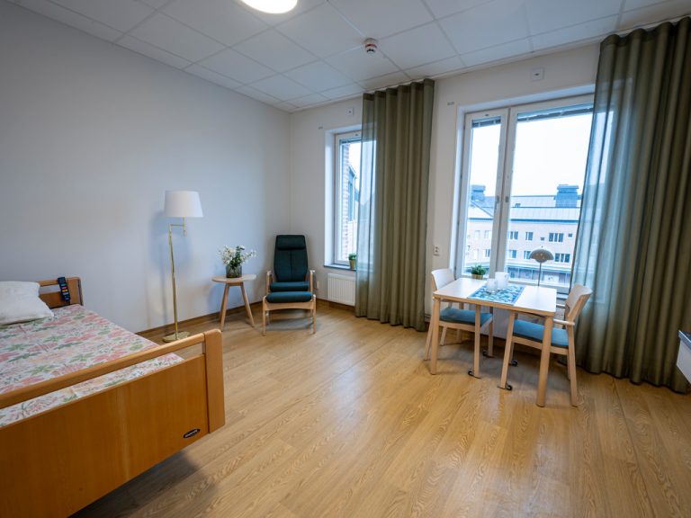 Vy från egen lägenhet på Hemlingborgs vård- och omsorgsboende.