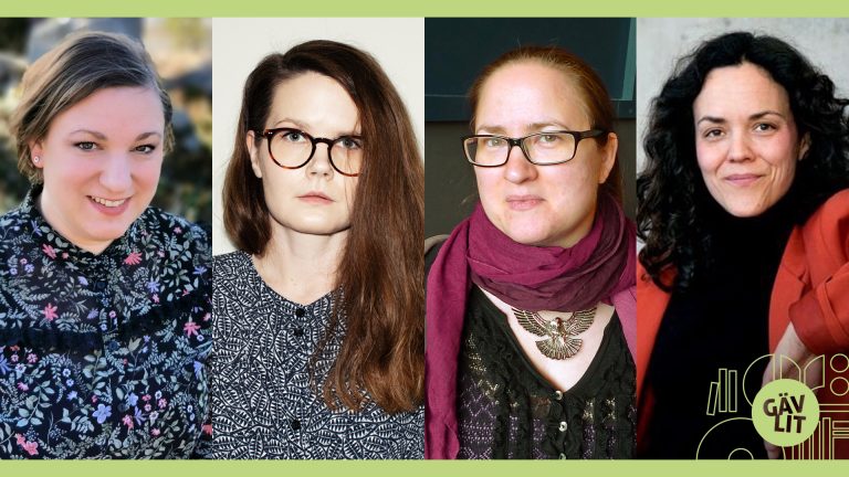 Fyra medverkande författare till Gävlit 2023