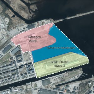 Karta över Nyhamn och dess vision