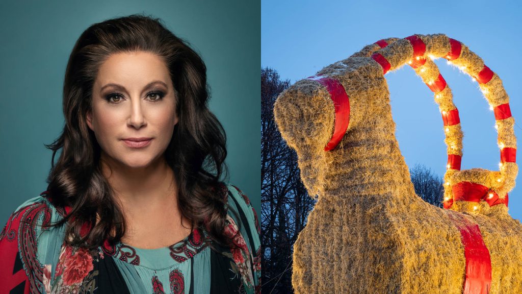 Artisten Lisa Nilsson och Gävlebocken