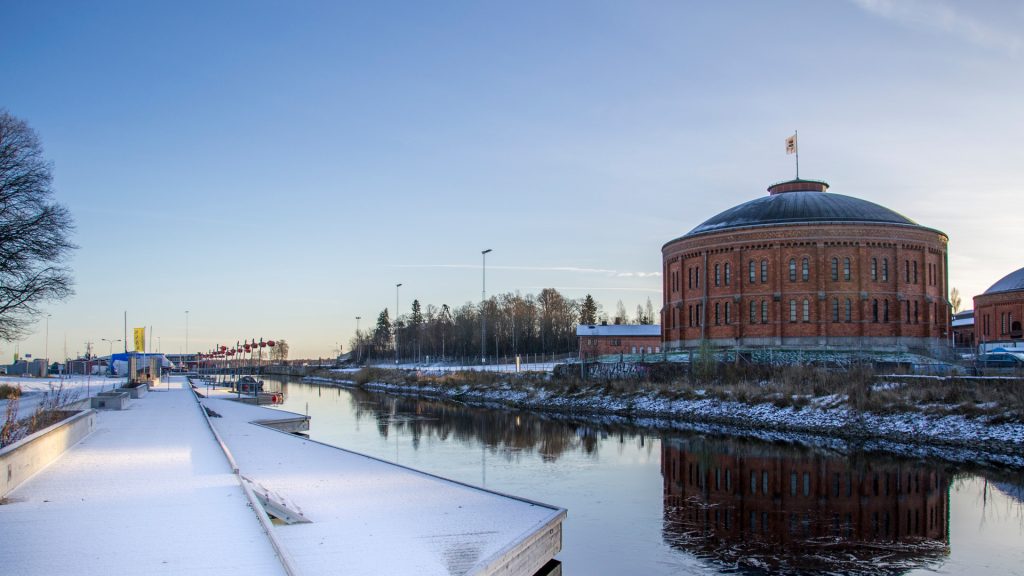 Snöunderlag, Gavleån och en Gasklocka