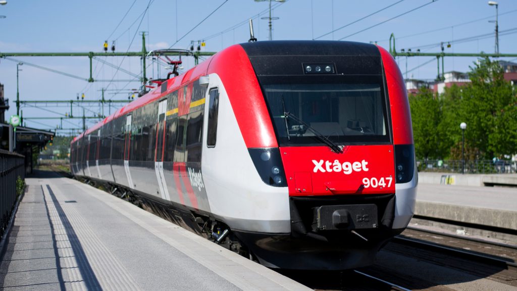 Tåg på Gävle centralstation