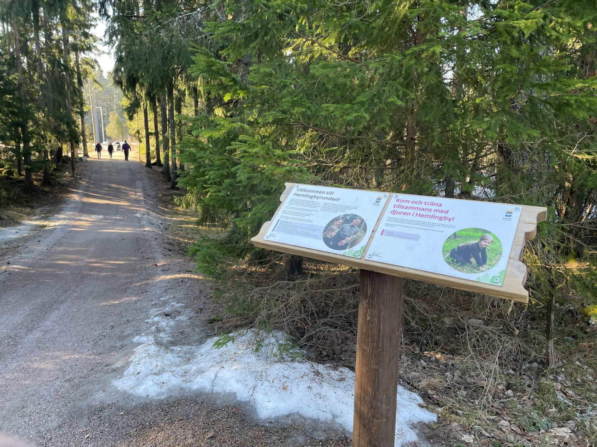 Hemlingbyrundan och 2 km-spåret i Hemlingby