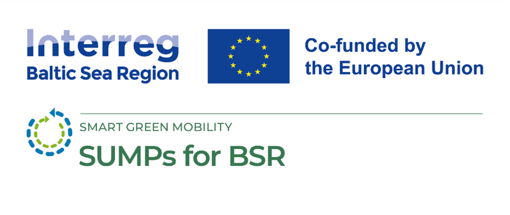 Loggor för Interreg Baltic Sea Region, Co-funded by the European Union och Sumps for BSR.