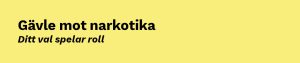 Gävle mot narkotika - kampanjbild för sociala medier