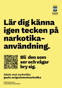 Kampanjaffisch för Gävle mot narkotika