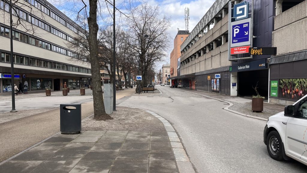 BIlden visar Nygatan i Gävle