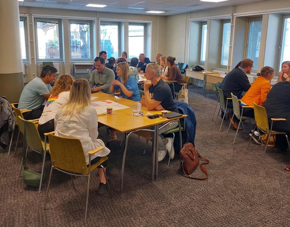 Workshop hbtqi-råd under Pride 2022.