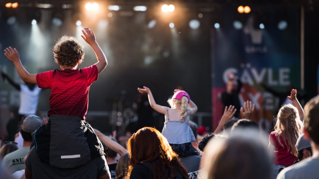 Uppträdande från en tidigare stadsfest