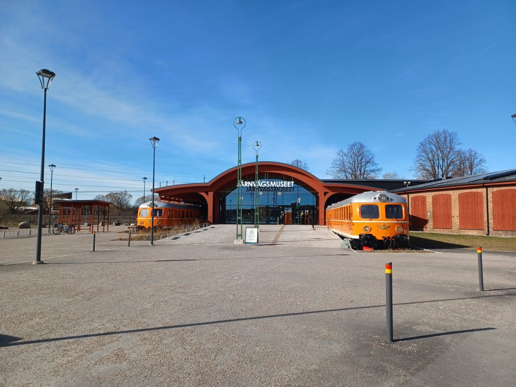Järnvägsmuseets entre.