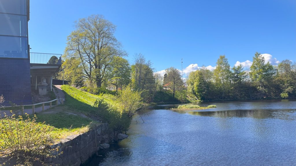 Fotografi över Gavlån mellan Konserthuset och Strömvallen