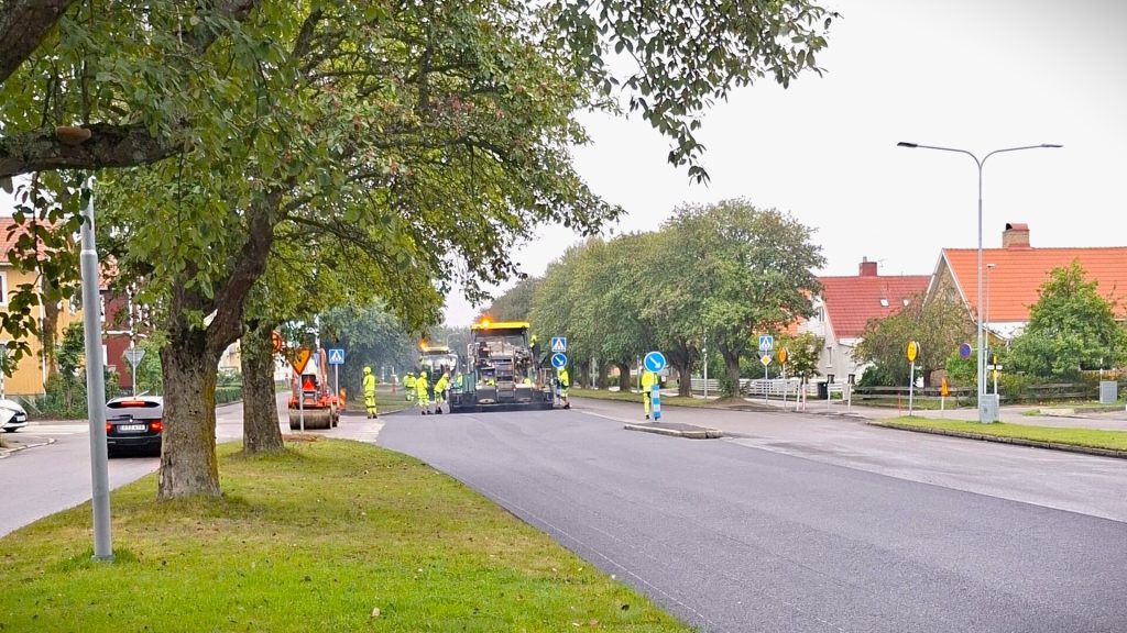 Vägarbete i Strömsbro