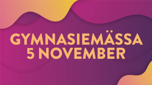 Animation för gymnasiemässan 5 november 2025