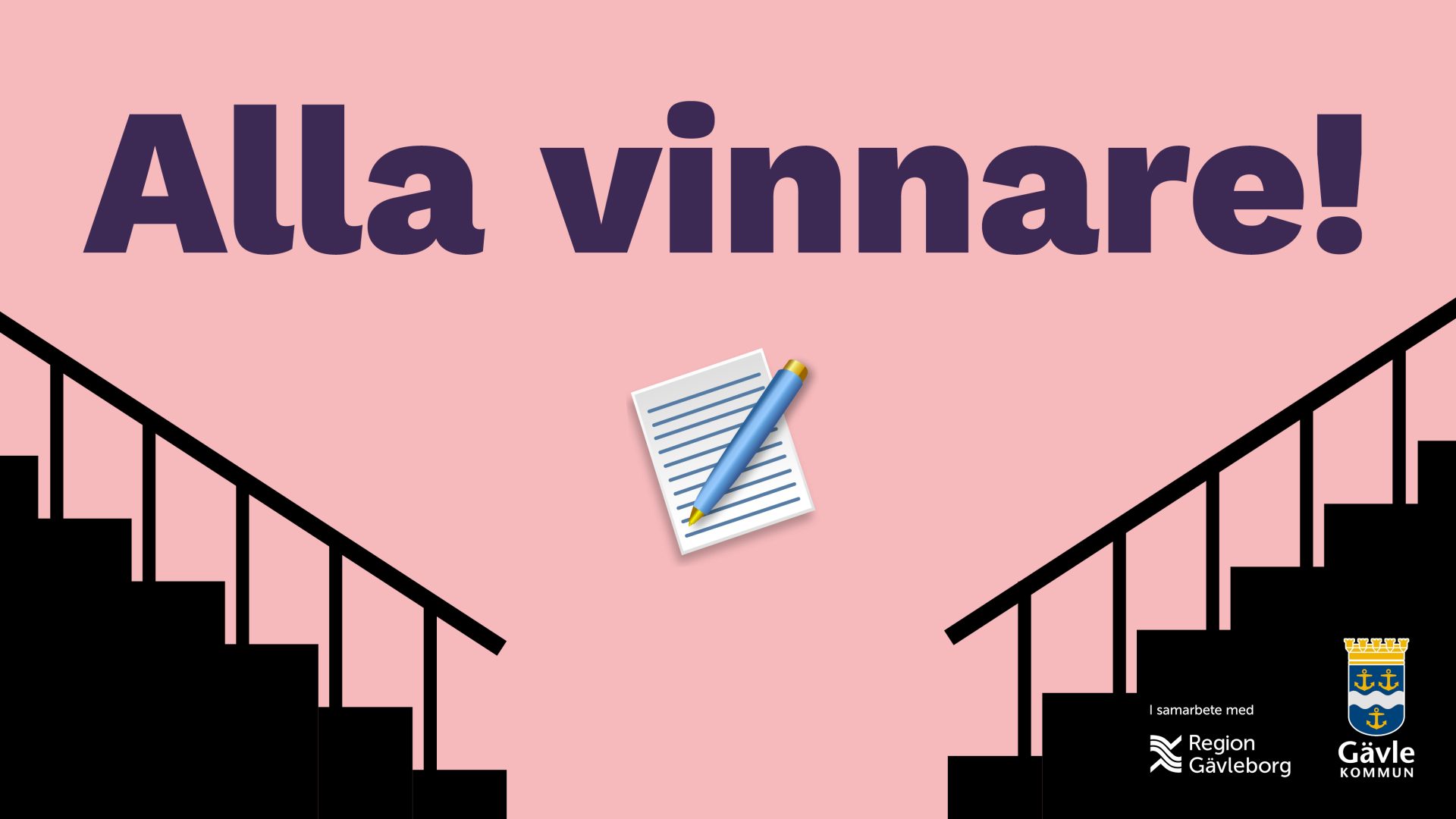 Skrivtävlingen Trappan arrangerades av Gävle bibliotek och Region Gävleborg.