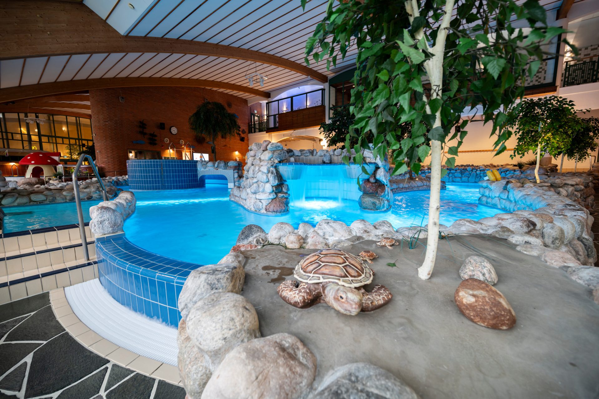 Vattenvirveln i inomhusbadet