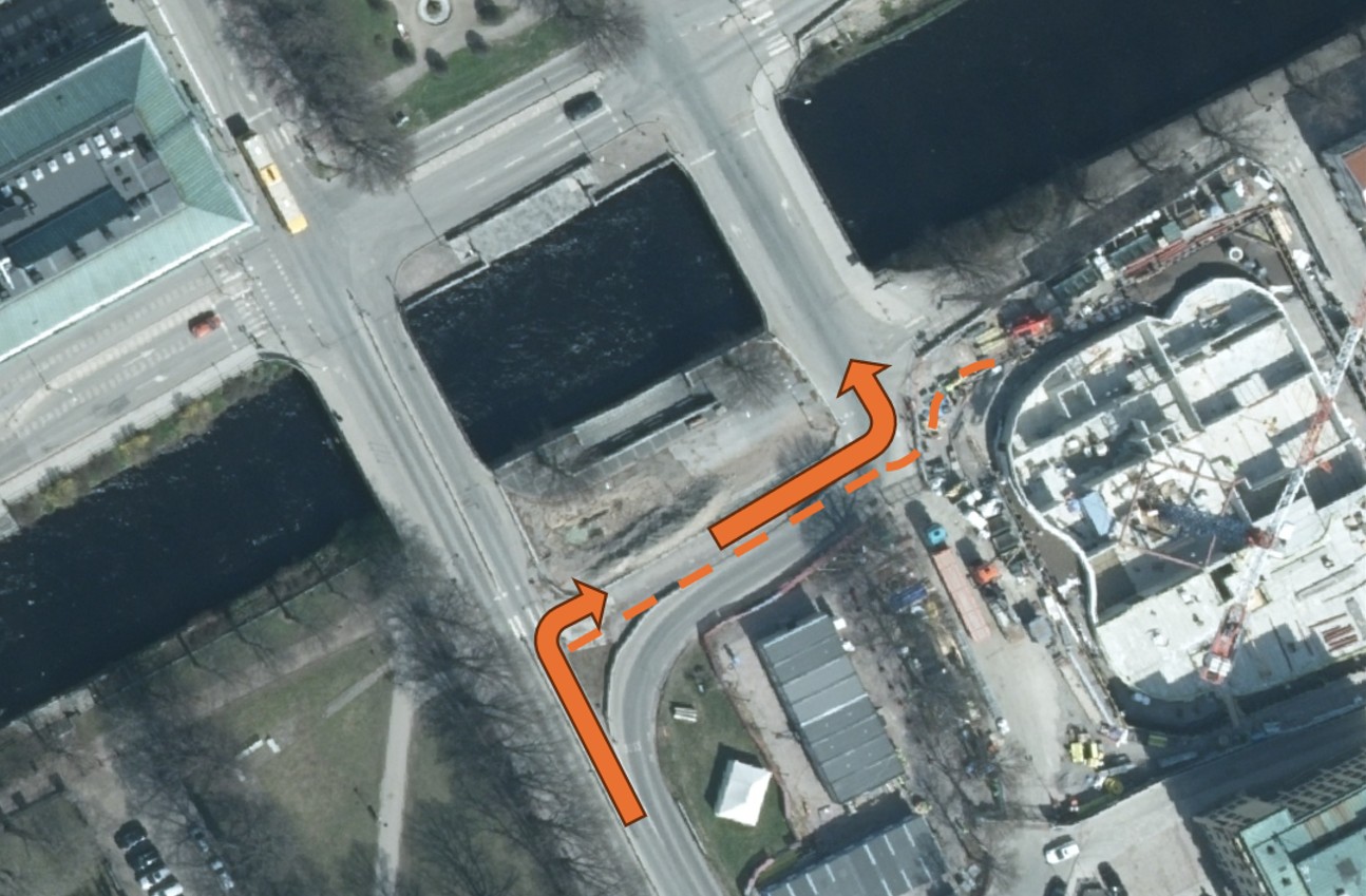 trafikomläggning 12 november